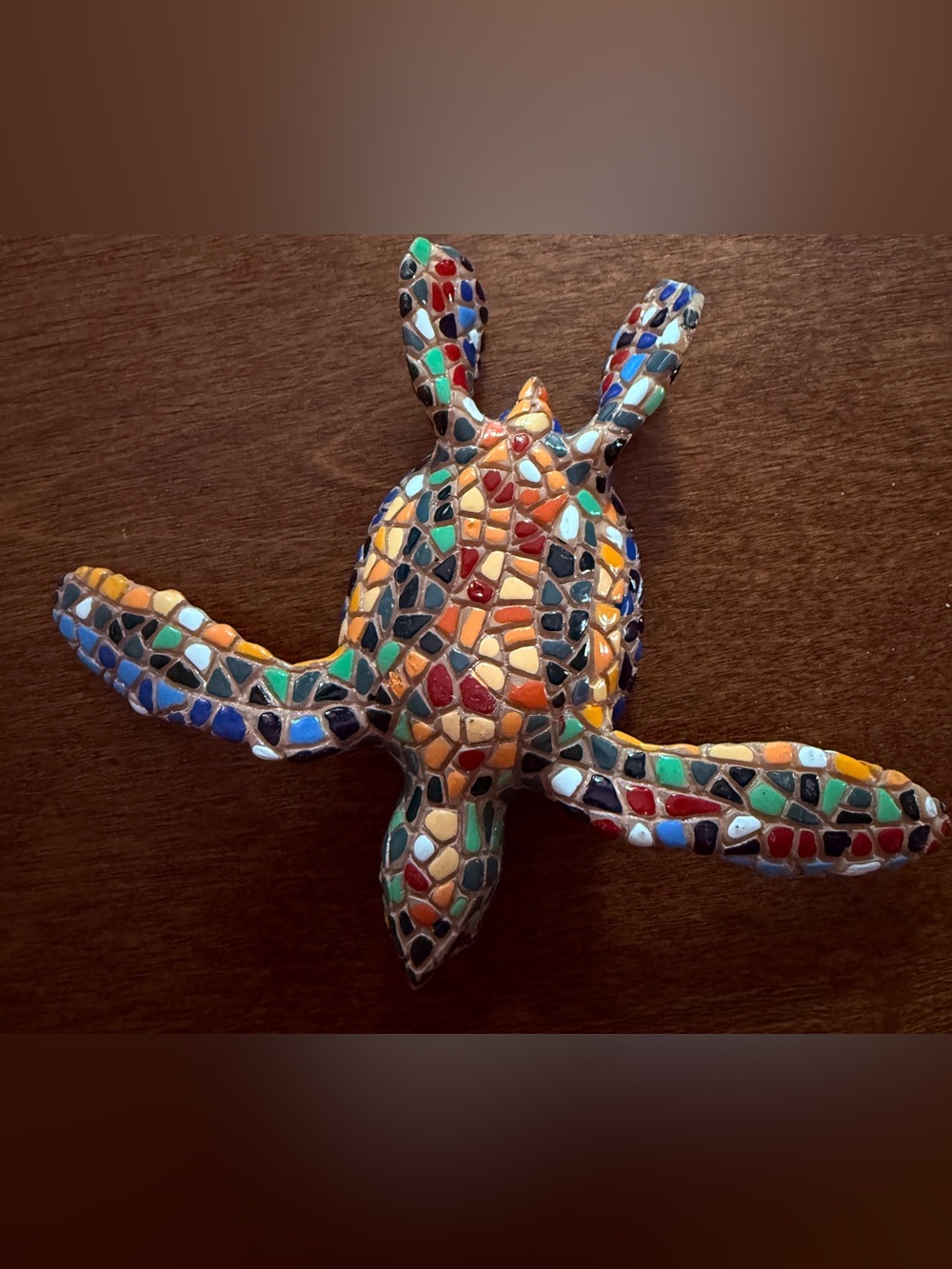 Vintage Barcino Designs Spain Mosaic Sea Turtle Figurine Antoni Gaudi Style 5"